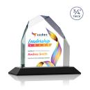Austere Full Color Black Peak Crystal Award