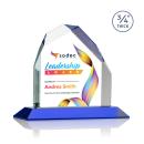 Austere Full Color Blue Peak Crystal Award