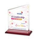 Bellamy Full Color Red Peak Crystal Award