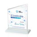 Bellamy Full Color White Peak Crystal Award