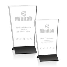 Kaven Black Obelisk Crystal Award - Crystal Pillar Awards