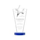 Mantella Chrome Blue Star Crystal Award