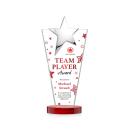 Mantella Chrome Full Color Red Star Crystal Award
