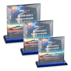 Tanner Full Color Blue Crystal Award - Newest Additions