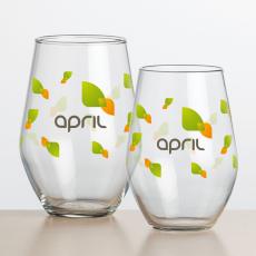 Vale Stemless Wine - Full Color - Etched Barware