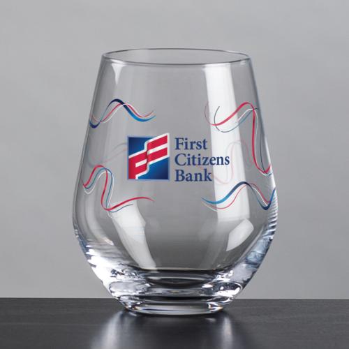Corporate Recognition Gifts - Etched Barware - Graydon OTR/DOF - Full Color