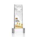 Stapleton Full Color Clear on Base Star Crystal Award