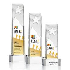 Stapleton Full Color Clear on Base Star Crystal Award - Crystal Star Awards