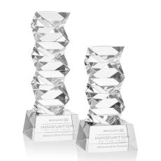Callucci Clear on Robson Base Obelisk Crystal Award - Sales Awards