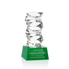 Callucci Green on Robson Base Obelisk Crystal Award - Sales Awards