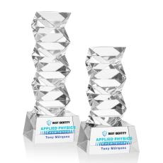 Callucci Full Color Clear on Robson Base Obelisk Crystal Award - Corporate Awards