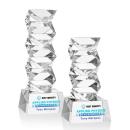 Callucci Full Color Clear on Robson Base Obelisk Crystal Award