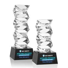 Callucci Full Color Black on Robson Base Obelisk Crystal Award - Crystal Awards