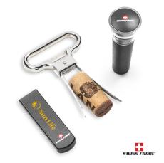 Swiss Force Alsace Wine Accessory Set - Etched Barware