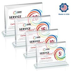 Mirela Full Color Rectangle Crystal Award - Corporate Awards