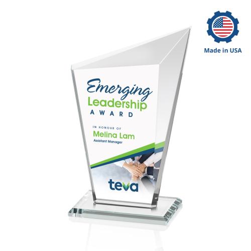Corporate Awards - Crystal Awards - Wiltshire Vividprint&trade; Peak Crystal Award