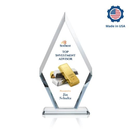 Corporate Awards - Crystal Awards - Cancun Full Color Crystal Award
