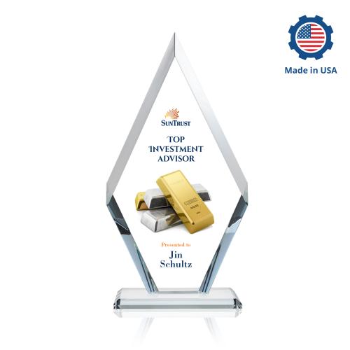 Corporate Awards - Crystal Awards - Cancun Full Color Crystal Award