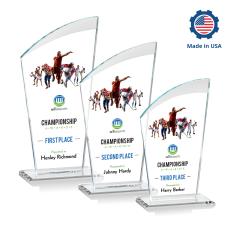 Tomkins Full Color Peak Crystal Award - Sales Awards