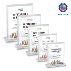 Denison Full Color Rectangle Crystal Award - Corporate Awards