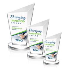 Wiltshire Full Color Clear Peak Crystal Award - Corporate Awards