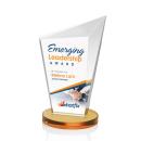 Wiltshire Full Color Amber Peak Crystal Award