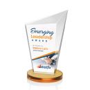 Wiltshire Full Color Amber Peak Crystal Award
