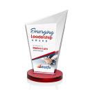 Wiltshire Full Color Red Peak Crystal Award