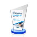 Wiltshire Full Color Sky Blue Peak Crystal Award