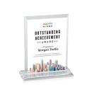 Denison Full Color Clear Rectangle Crystal Award