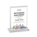 Denison Full Color Clear Rectangle Crystal Award