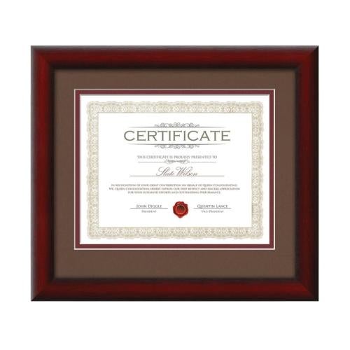 Corporate Awards - Certificate Frames - Wellesley   