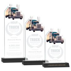 Longhaul Black Abstract / Misc Crystal Award - Corporate Awards