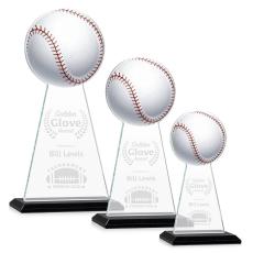 Edenwood Baseball Black Obelisk Crystal Award - Corporate Awards