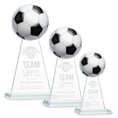Edenwood Soccer Clear Obelisk Crystal Award - Sales Awards