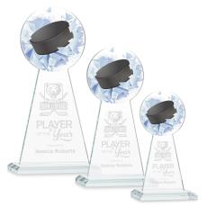 Edenwood Hockey Clear Obelisk Crystal Award - Sales Awards