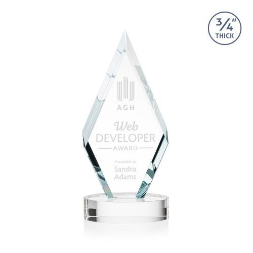Corporate Awards - Crystal Awards - Richmond Clear on Alberton Base Crystal Award