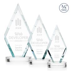 Richmond Clear on Alberton Base Crystal Award - Crystal Awards