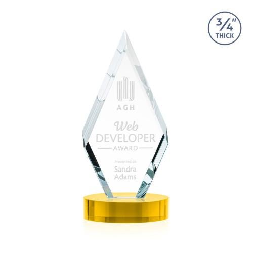 Corporate Awards - Crystal Awards - Richmond Gold on Alberton Base Crystal Award