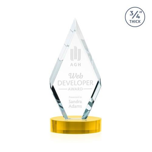 Corporate Awards - Crystal Awards - Richmond Gold on Alberton Base Crystal Award