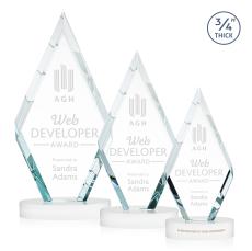 Richmond White on Alberton Base Crystal Award - Crystal Awards