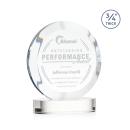 Gibralter Clear on Alberton Base Circle Crystal Award
