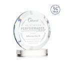 Gibralter Clear on Alberton Base Circle Crystal Award