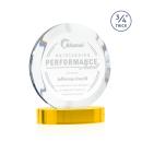 Gibralter Gold on Alberton Base Circle Crystal Award