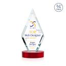 Richmond Full Color Red on Alberton Base Crystal Award