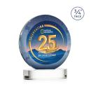 Gibralter Vividprint&trade; Clear on Alberton Base Circle Crystal Award