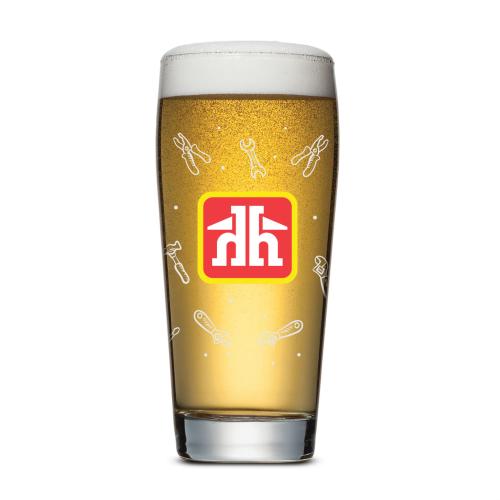 Corporate Recognition Gifts - Etched Barware - Wilmington Beer Glass - Full Color