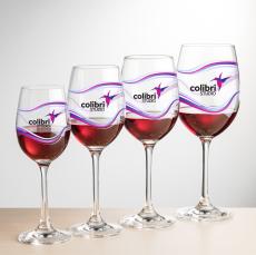 Burlington Wine - Full Color - Etched Barware