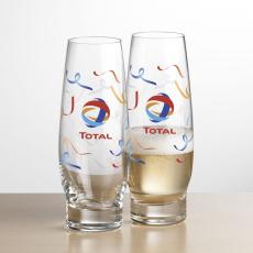 Glenarden Stemless Flute - Full Color - Etched Barware