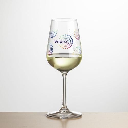 Corporate Recognition Gifts - Etched Barware - Wine Glasses - Laurent Wine - Full Color